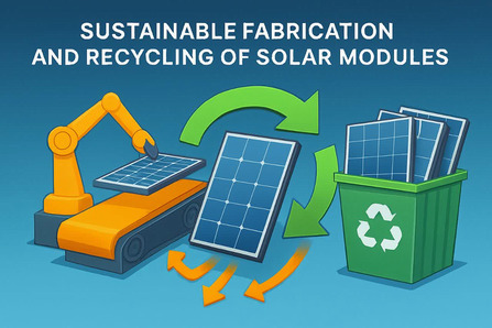 Sustainable fabrication and recycling of solar modules